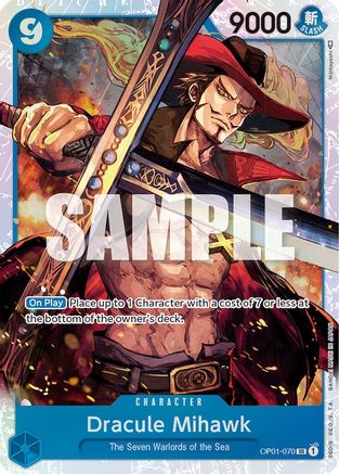Dracule Mihawk (OP01-070) - Romance Dawn Foil [Super Rare]