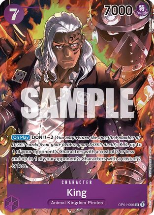 King (096) (Parallel) (OP01-096) - Romance Dawn Foil [Super Rare]