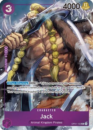 Jack (Parallel) (OP01-102) - Romance Dawn Foil [Rare]