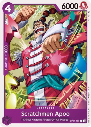 Scratchmen Apoo (OP01-103) - Romance Dawn  [Common]