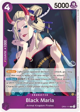 Black Maria (OP01-111) - Romance Dawn Foil [Rare]