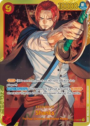 Shanks (OP01-120) - Romance Dawn Foil [Secret Rare]