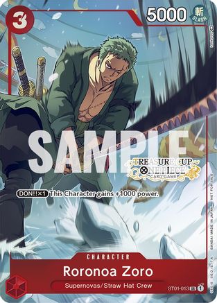 Roronoa Zoro - ST01-013 (Treasure Cup) (ST01-013) - One Piece Promotion Cards Foil [Promo]