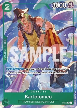 Bartolomeo (Event Pack Vol. 1) (P-029) - One Piece Promotion Cards Foil [Promo]
