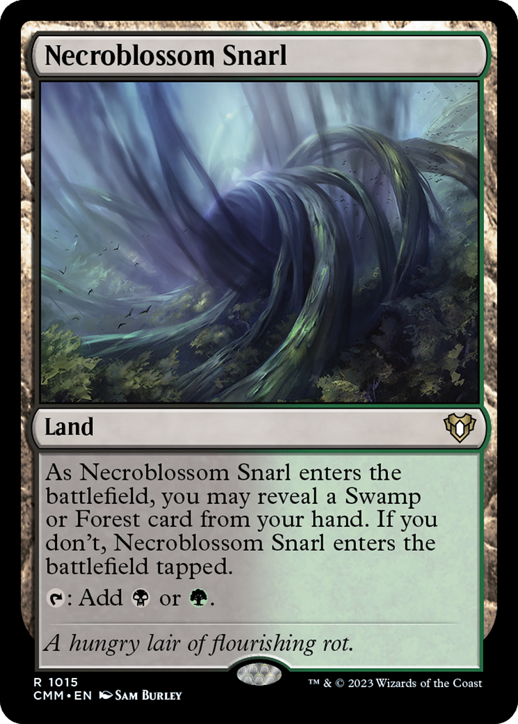 Necroblossom Snarl (CMM-1015) - Commander Masters [Rare]