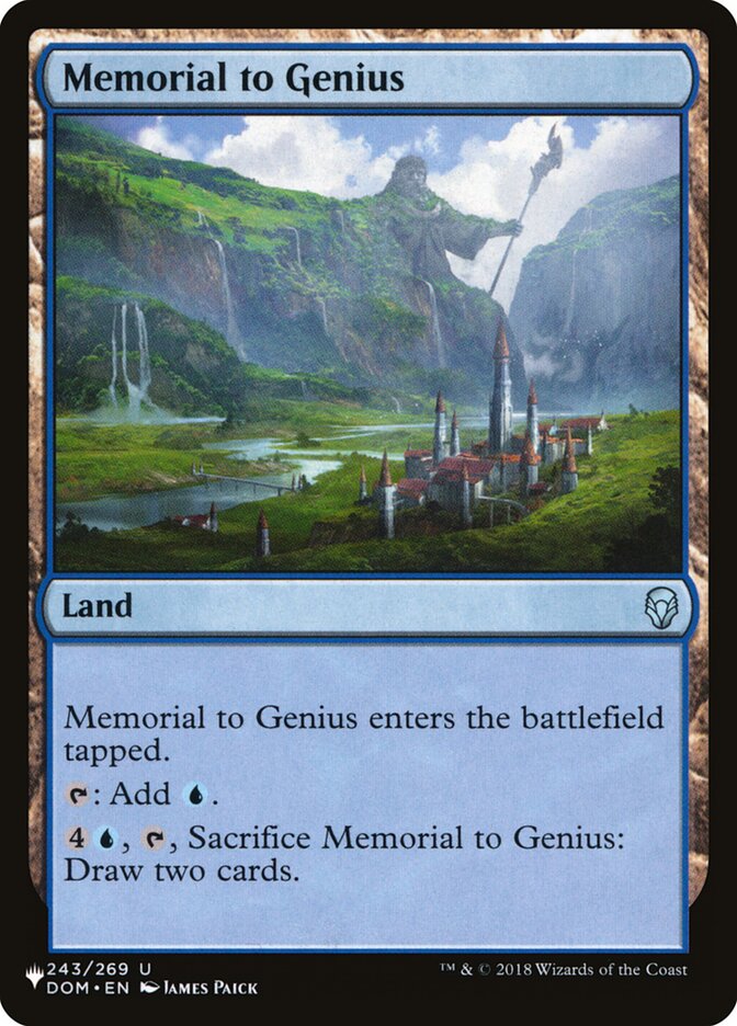 Memorial to Genius (PLST-DOM-243) - The List [Uncommon]