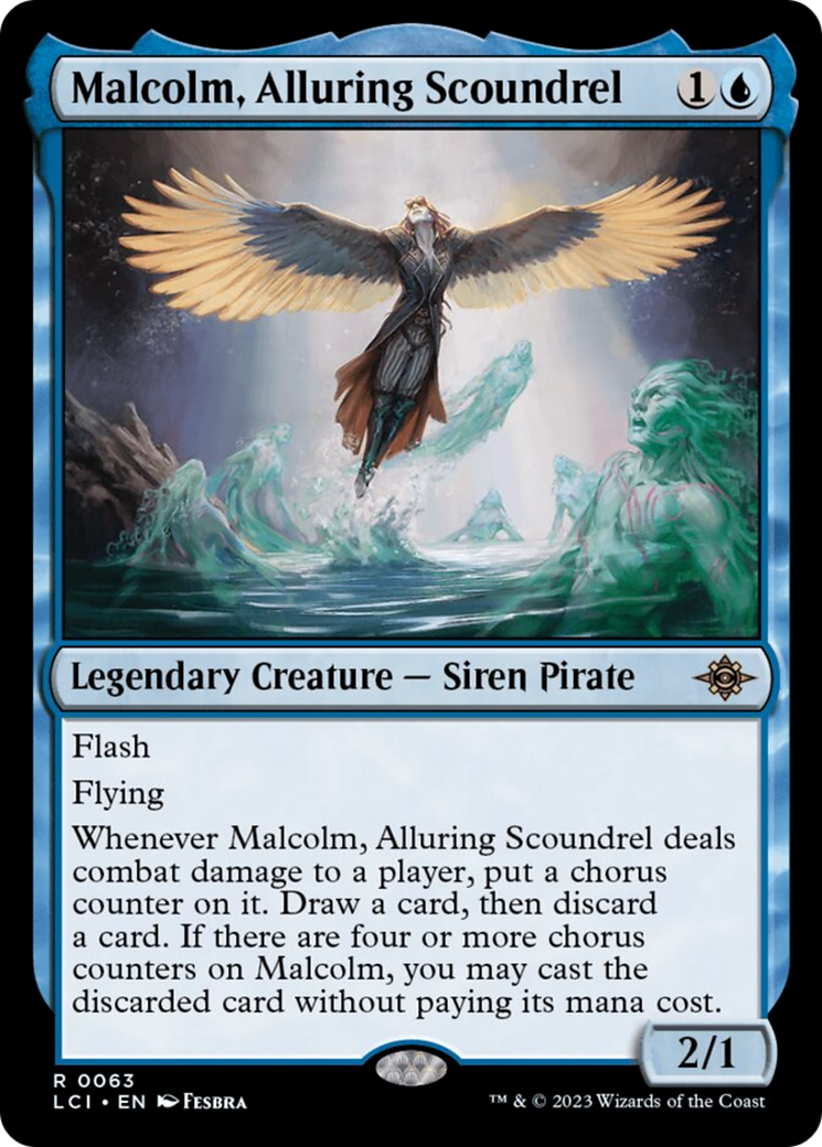 Malcolm, Alluring Scoundrel (LCI-063) - The Lost Caverns of Ixalan [Rare]