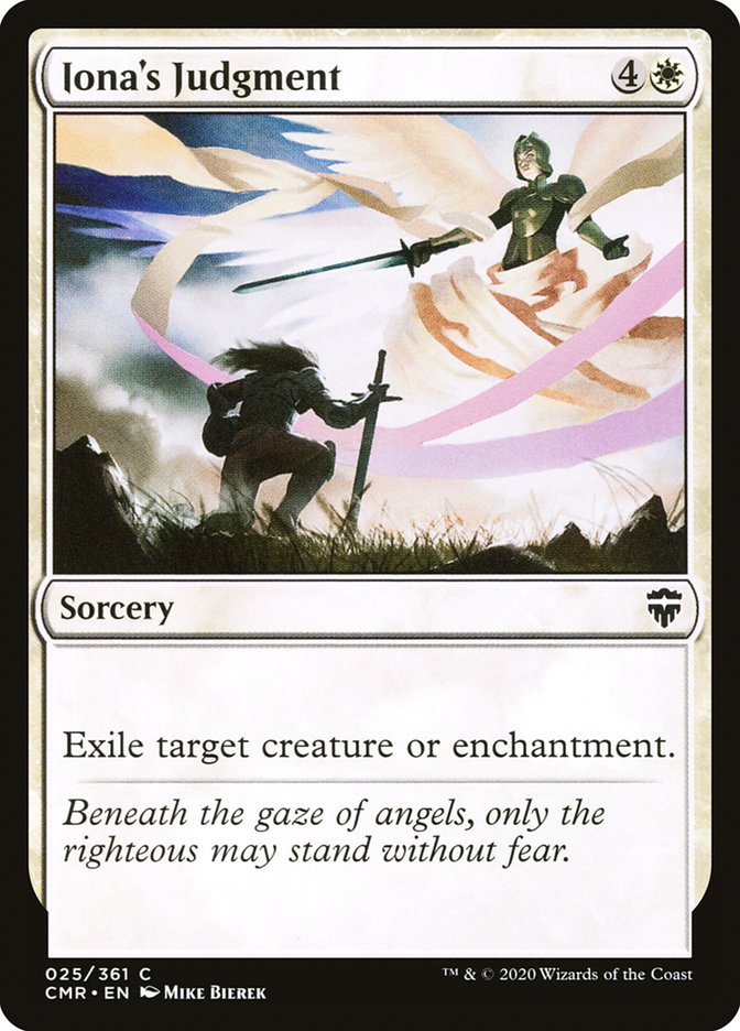 Iona's Judgment (CMR-025) - Commander Legends [Common]