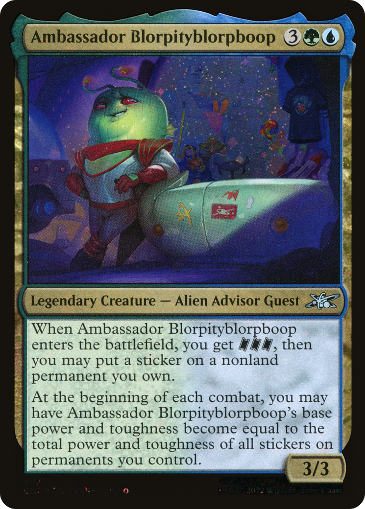 Ambassador Blorpityblorpboop (UNF-447) - Unfinity Galaxy Foil [Uncommon]
