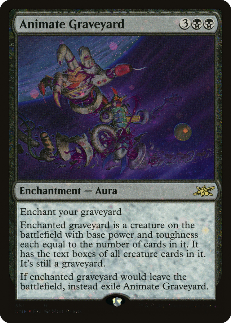 Animate Graveyard (UNF-351) - Unfinity Galaxy Foil [Rare]