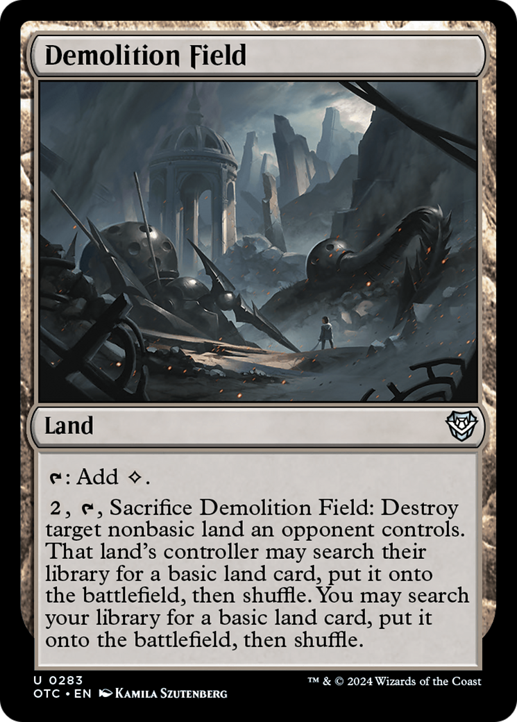Demolition Field (OTC-283) - Outlaws of Thunder Junction Commander [Uncommon]