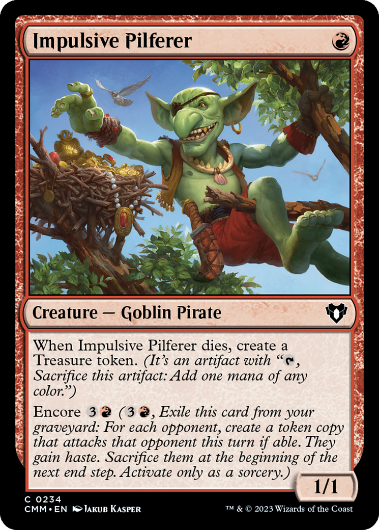 Impulsive Pilferer (CMM-234) - Commander Masters [Common]