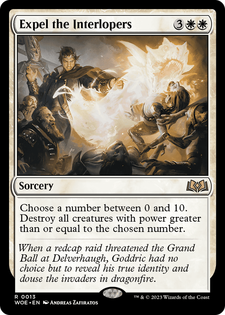 Expel the Interlopers (WOE-013) - Wilds of Eldraine [Rare]