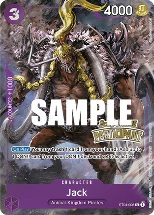 Jack (Online Regional 2023) [Participant] (ST04-008) - One Piece Promotion Cards Foil [Promo]