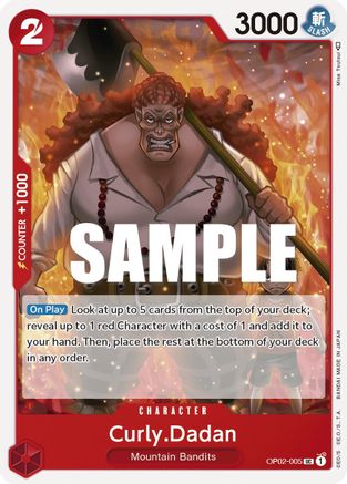 Curly.Dadan (OP02-005) - Paramount War  [Uncommon]