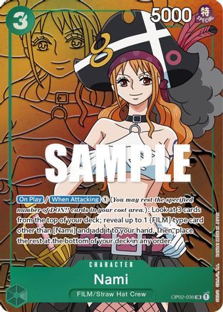 Nami (Alternate Art) (OP02-036) - Paramount War Foil [Super Rare]