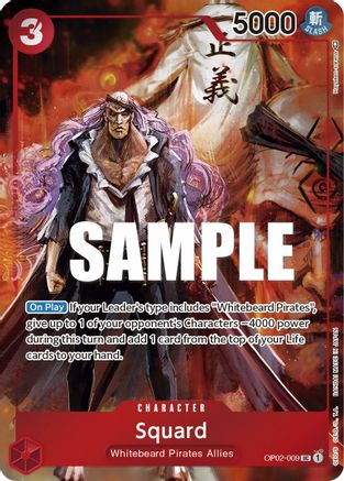 Squard (Box Topper) (OP02-009) - Paramount War Foil [Uncommon]