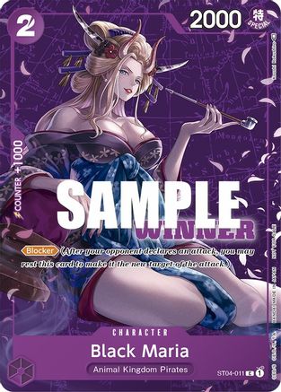 Black Maria (Tournament Pack Vol. 2) [Winner] (ST04-011) - One Piece Promotion Cards  [Promo]