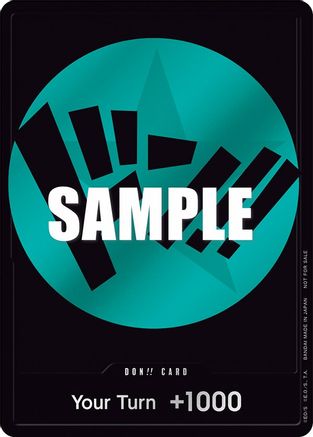 DON!! Card (Teal) - One Piece Promotion Cards Foil [Promo]