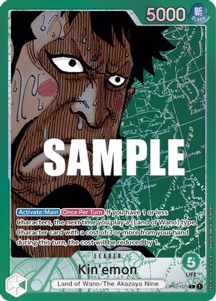 Kin'emon (Alternate Art) (OP02-025) - Paramount War Foil [Leader]