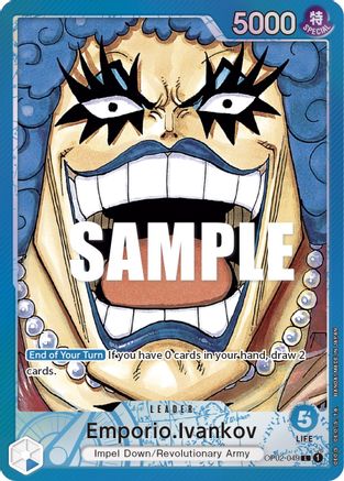 Emporio.Ivankov (049) (Alternate Art) (OP02-049) - Paramount War Foil [Leader]