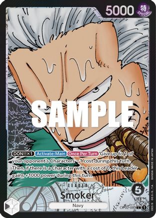 Smoker (093) (Alternate Art) (OP02-093) - Paramount War Foil [Leader]