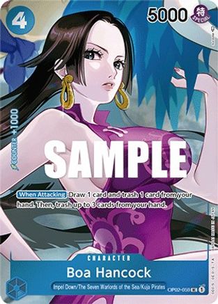 Boa Hancock (Box Topper) (OP02-059) - Paramount War Foil [Uncommon]