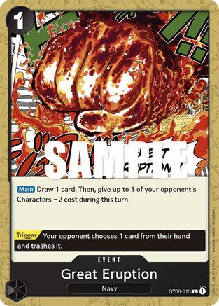 Great Eruption (ST06-015) - Starter Deck 6: Absolute Justice  [Common]
