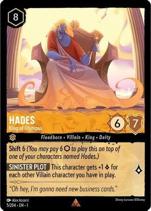 Hades - King of Olympus (5/204) - The First Chapter Cold Foil [Rare]