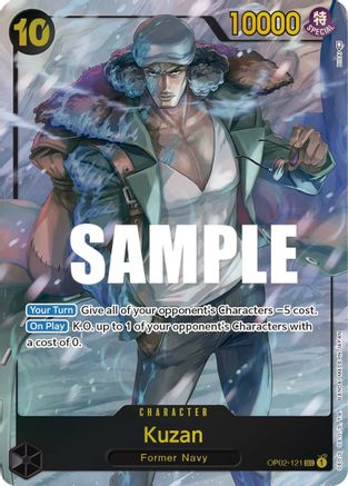 Kuzan (121) (Alternate Art) (OP02-121) - Paramount War Foil [Secret Rare]