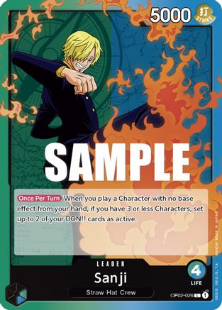 Sanji (OP02-026) - Paramount War  [Leader]