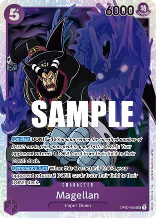 Magellan (085) (OP02-085) - Paramount War Foil [Super Rare]