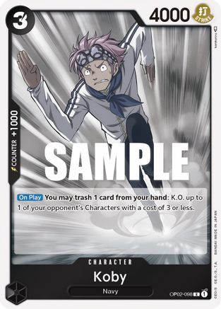 Koby (OP02-098) - Paramount War Foil [Rare]
