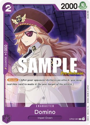 Domino (OP02-081) - Paramount War Pre-Release Cards  [Common]