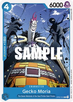 Gecko Moria (OP02-054) - Paramount War Pre-Release Cards  [Common]