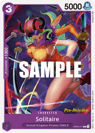 Solitaire (OP02-077) - Paramount War Pre-Release Cards  [Common]
