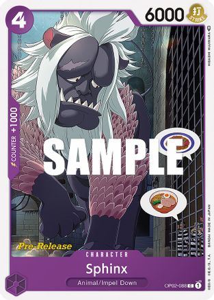 Sphinx (OP02-088) - Paramount War Pre-Release Cards  [Common]