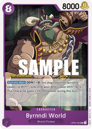 Byrnndi World (OP02-082) - Paramount War Pre-Release Cards  [Uncommon]