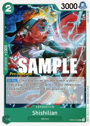 Shishilian (OP02-032) - Paramount War Pre-Release Cards  [Uncommon]