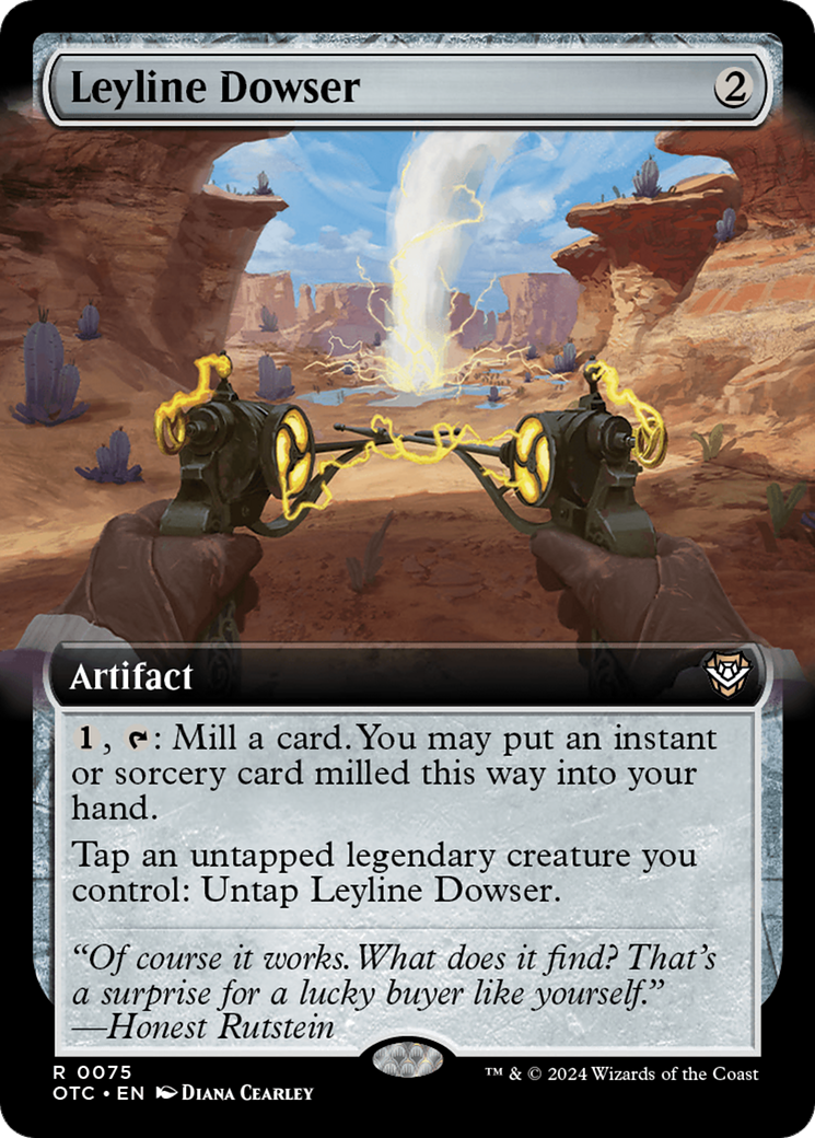 Leyline Dowser (OTC-075) - Outlaws of Thunder Junction Commander: (Extended Art) [Rare]