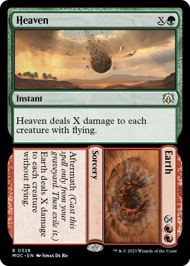 Heaven // Earth (MOC-328) - March of the Machine Commander [Rare]