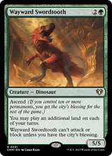 Wayward Swordtooth (CMM-331) - Commander Masters [Rare]