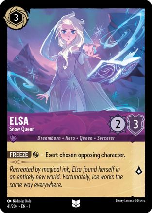Elsa - Snow Queen (41/204) - The First Chapter Cold Foil [Uncommon]