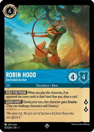 Robin Hood - Unrivaled Archer (157/204) - The First Chapter Cold Foil [Super Rare]