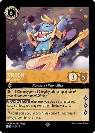 Stitch - Rock Star (23/204) - The First Chapter  [Super Rare]