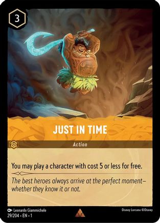 Just in Time (29/204) - The First Chapter Cold Foil [Rare]