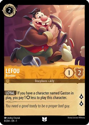 Lefou - Bumbler (8/204) - The First Chapter Cold Foil [Uncommon]