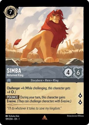 Simba - Returned King (189/204) - The First Chapter  [Rare]
