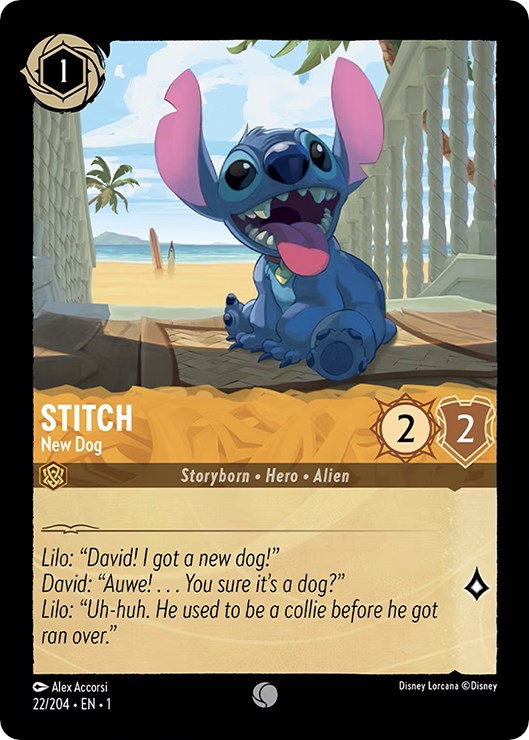 Stitch - New Dog (22/204) - The First Chapter  [Common]