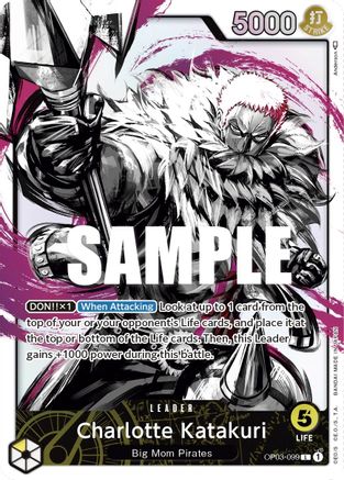 Charlotte Katakuri (099) (Alternate Art) (OP03-099) - Pillars of Strength Foil [Leader]